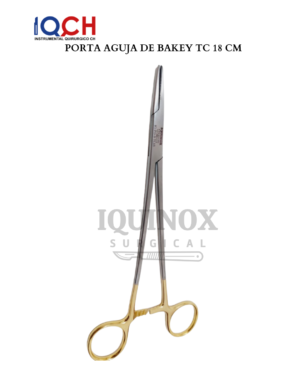 Porta Aguja de Bakey TC 18 cm