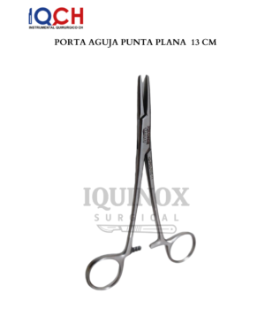 Porta Aguja Punta Plana TC 13 cm